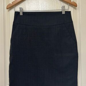 Banana Republic Dark Gray Pencil Skirt 0P